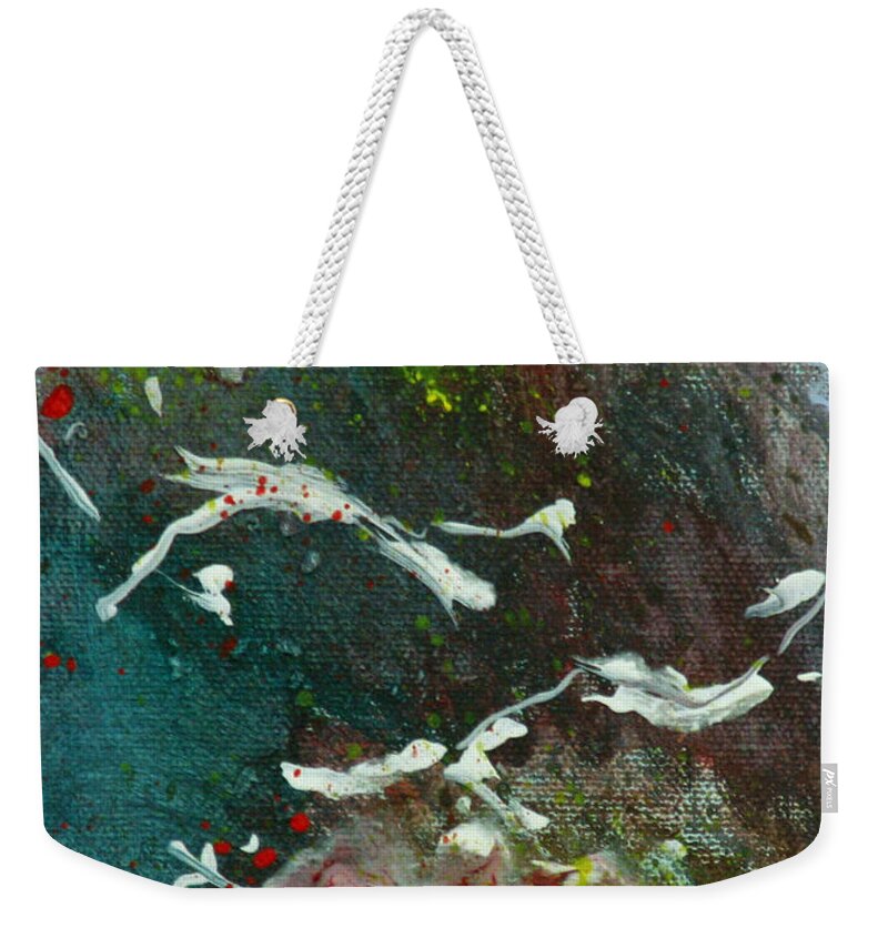 Seacliff Castle Weekender Tote Bag featuring the painting Seacliff Castle by Gail Daley