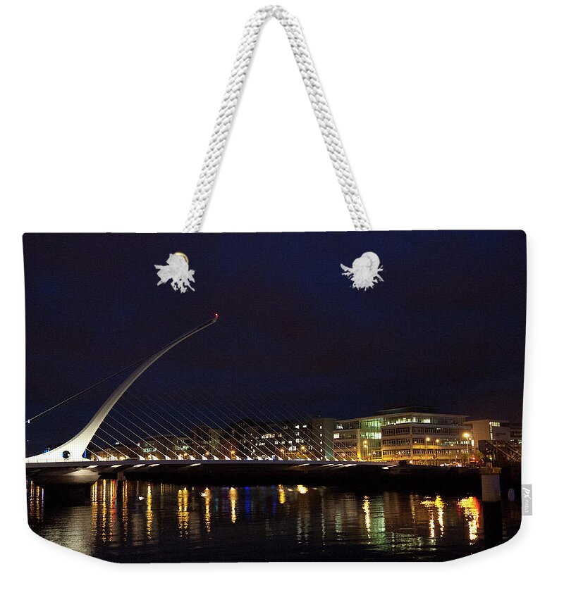 Dublin Weekender Tote Bag featuring the photograph Sean Ocasey Bridge, Dublin by Leverstock