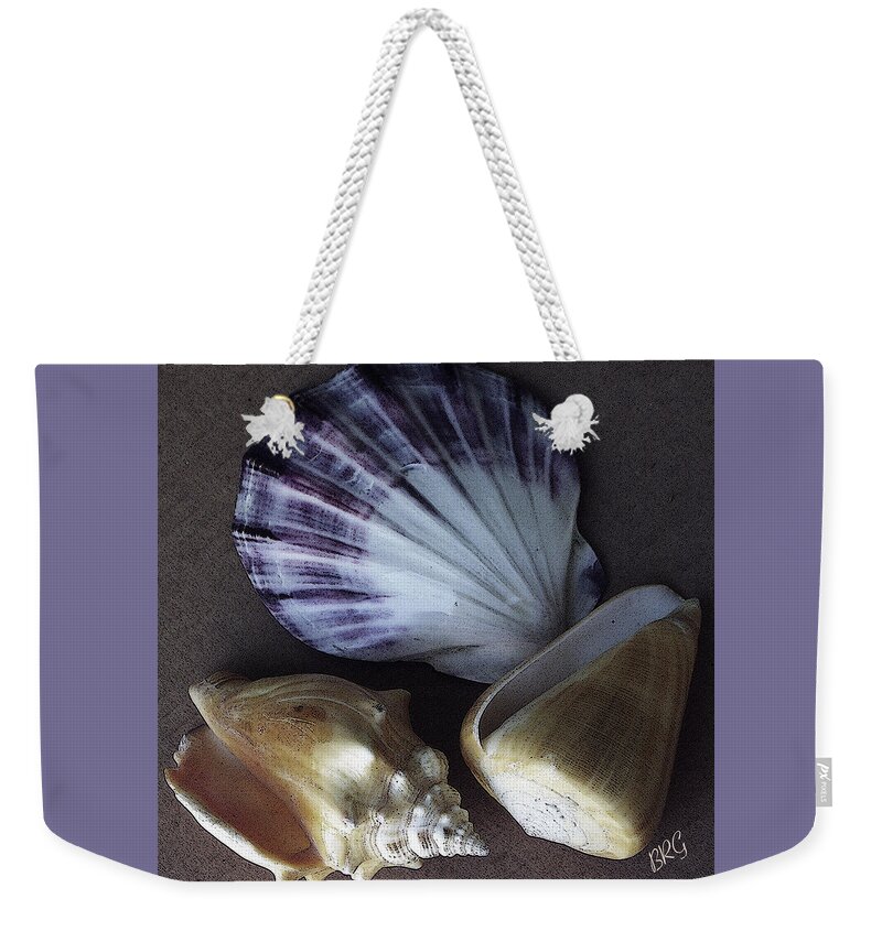 Seashell Weekender Tote Bag featuring the photograph Seashells Spectacular No 30 by Ben and Raisa Gertsberg