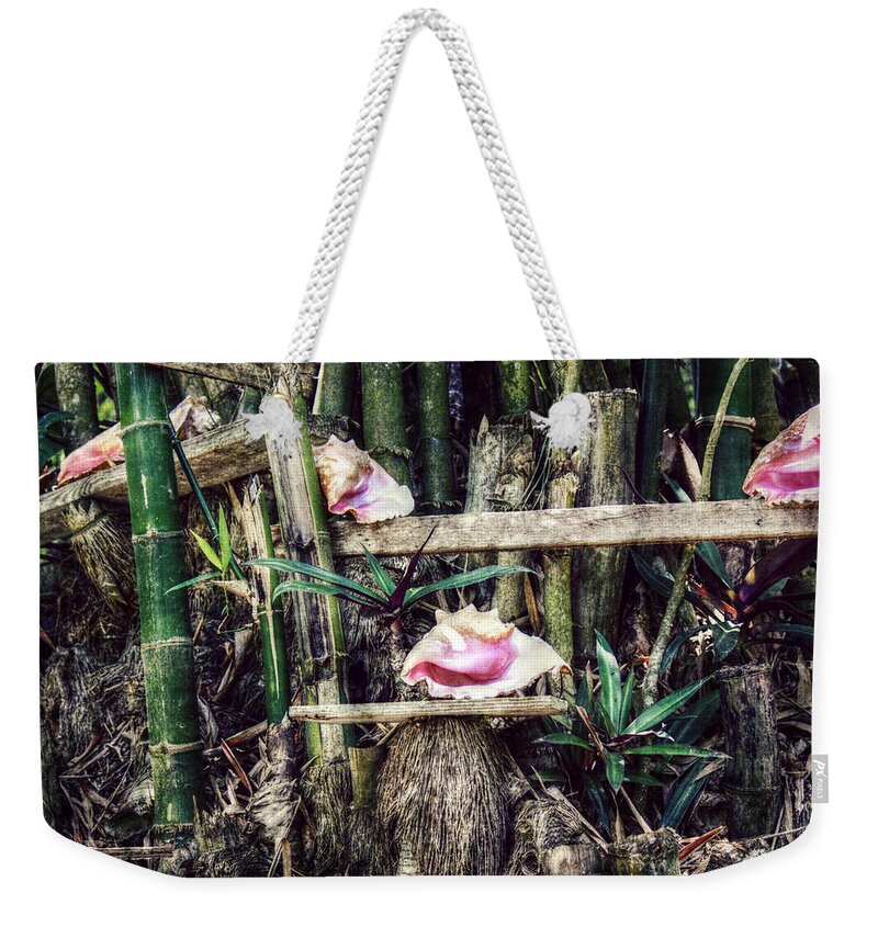 Conch Shells Weekender Tote Bag featuring the photograph Seaside Display by Melanie Lankford Photography