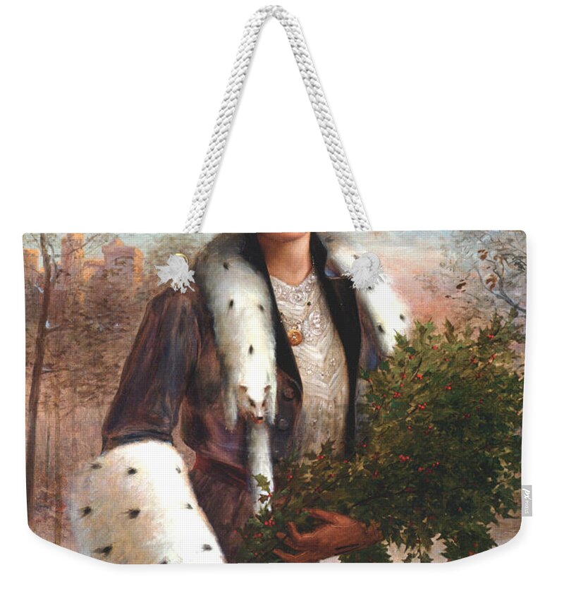 Emile Vernon Weekender Tote Bag featuring the digital art Seasons Greetings by Emile Vernon