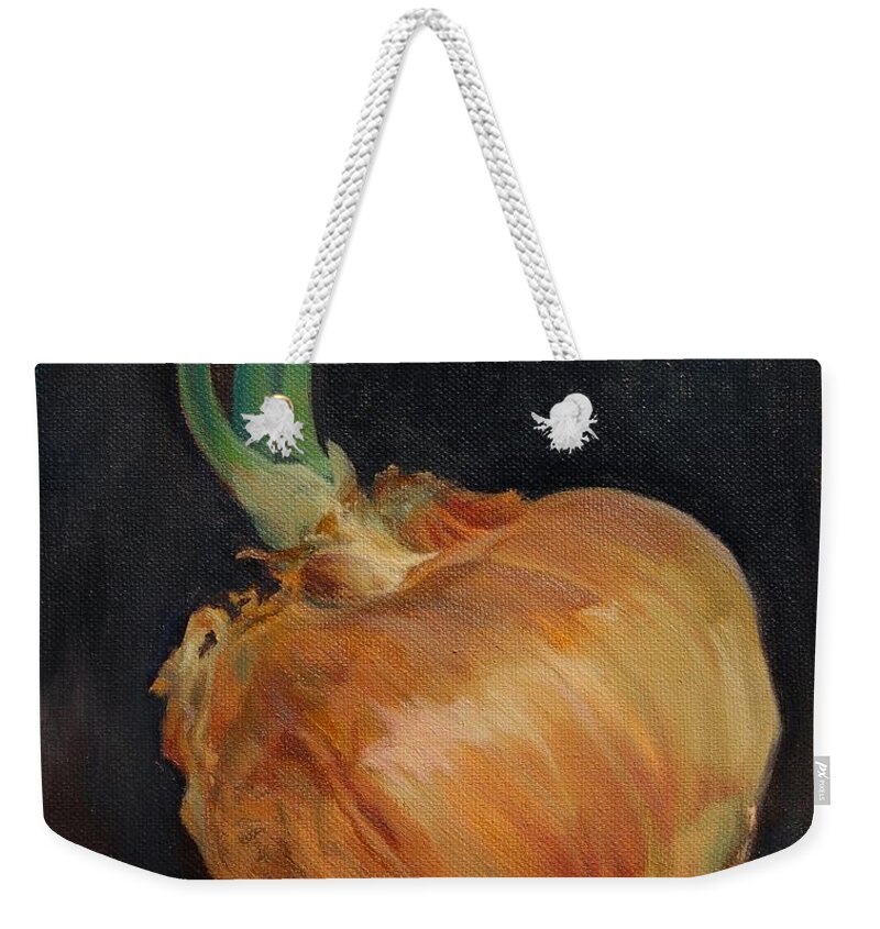 Onion Weekender Tote Bag featuring the painting Second Chance by Christine Lytwynczuk