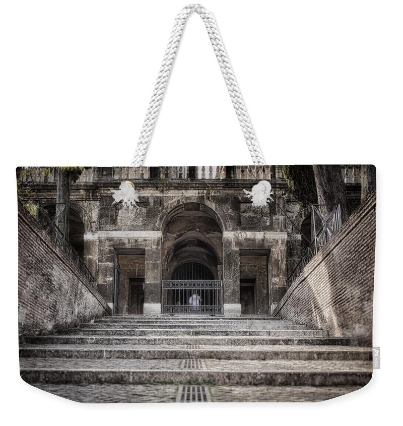 Ancient Weekender Tote Bag featuring the photograph Second Time Around the Forum by Joan Carroll