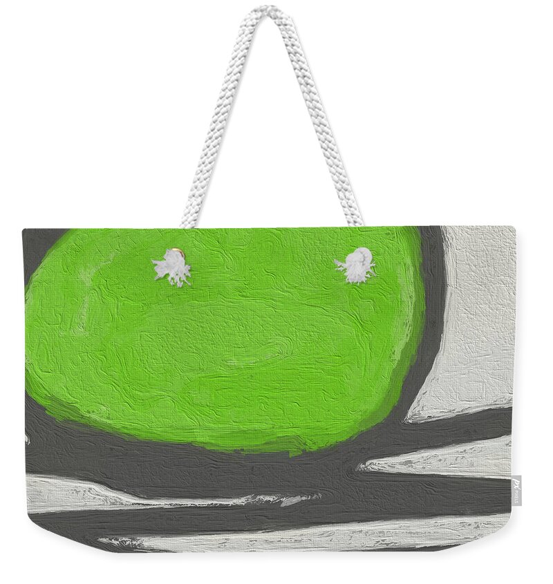 Abstract Weekender Tote Bag featuring the painting Seed by Linda Woods