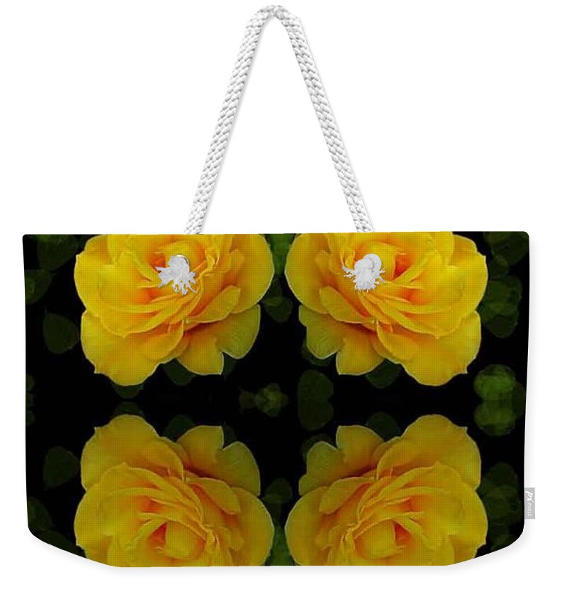 Flowers Weekender Tote Bag featuring the photograph Seeing Yellow 1 by Ben Yassa