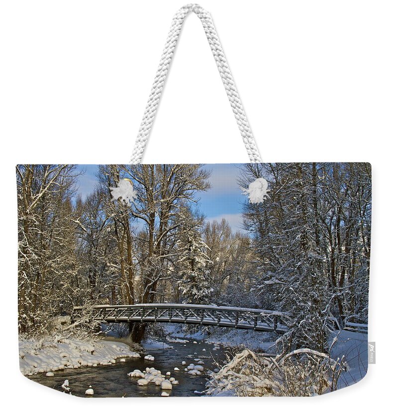 Aspen Weekender Tote Bag featuring the photograph Serene by John Babis