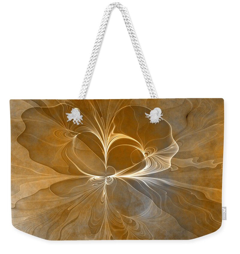 Abstract Weekender Tote Bag featuring the digital art Series Patina Style 3 by Gabiw Art
