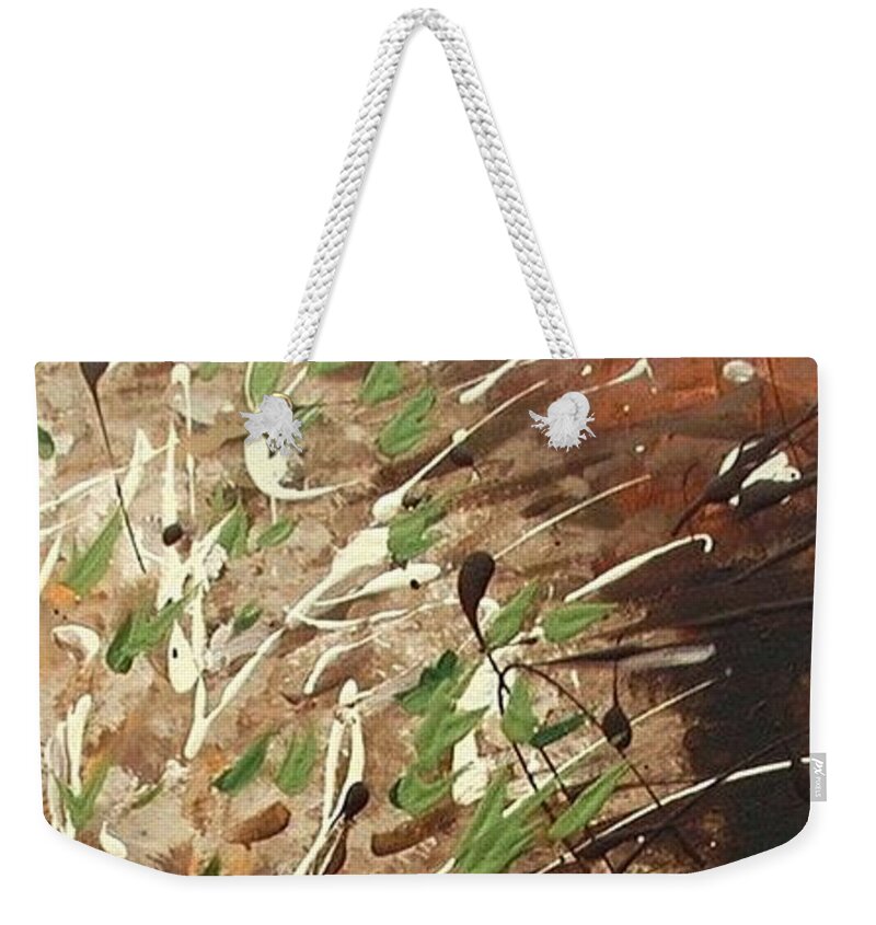 Tree Weekender Tote Bag featuring the painting Shadows by Holly Carmichael