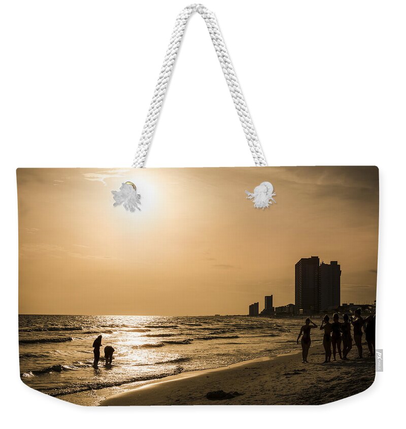 David Morefield Weekender Tote Bag featuring the photograph Shadows of the Beach by David Morefield