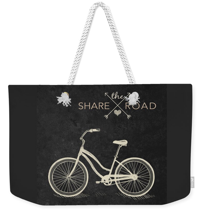 Ride Weekender Tote Bag featuring the digital art Share The Road by South Social Studio