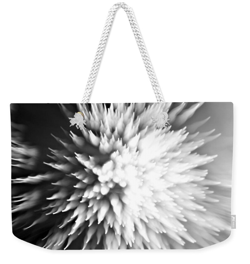 Abstract Weekender Tote Bag featuring the photograph Shattered by Dazzle Zazz