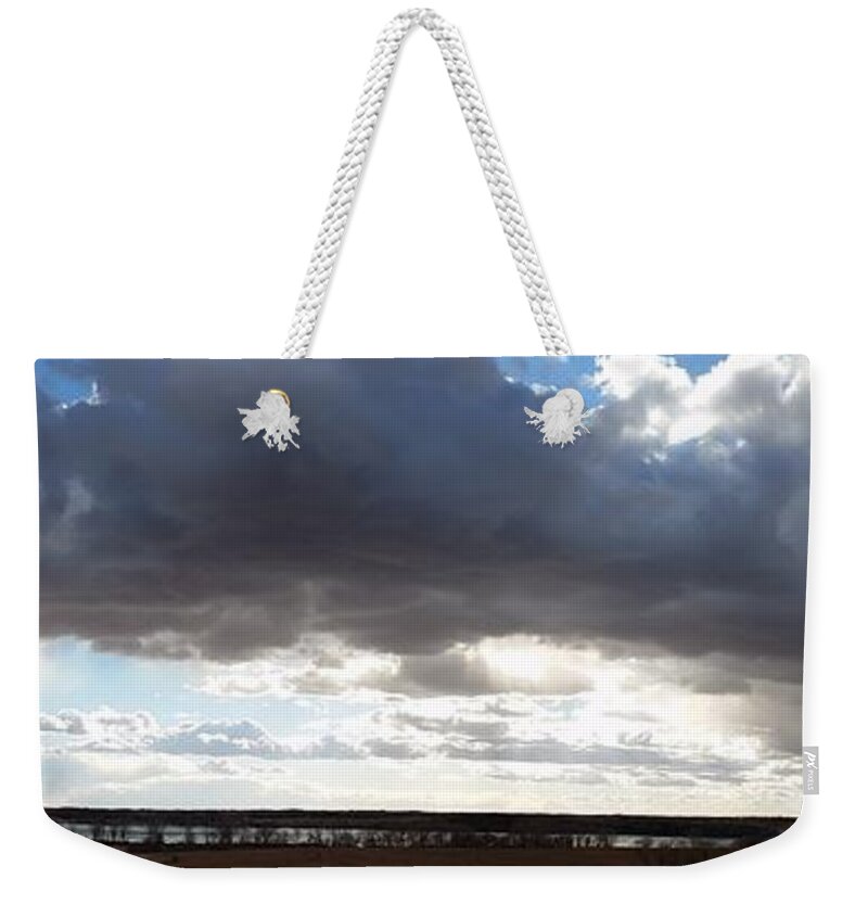  Weekender Tote Bag featuring the photograph Curtain Call by Caryl J Bohn
