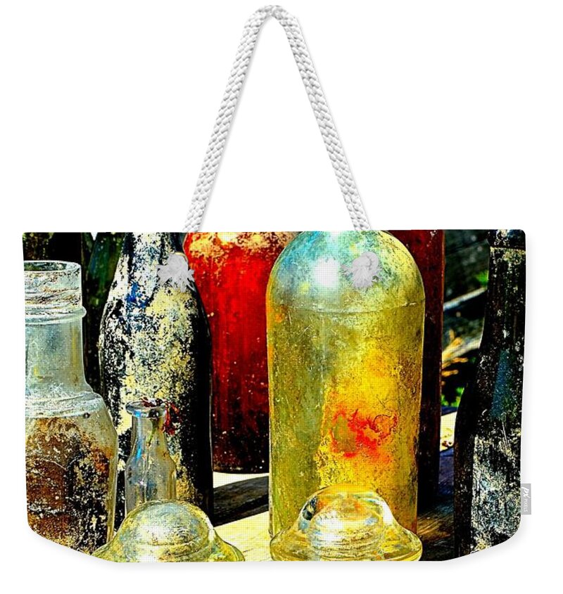 Abstract Weekender Tote Bag featuring the photograph Shimmering by Lauren Leigh Hunter Fine Art Photography