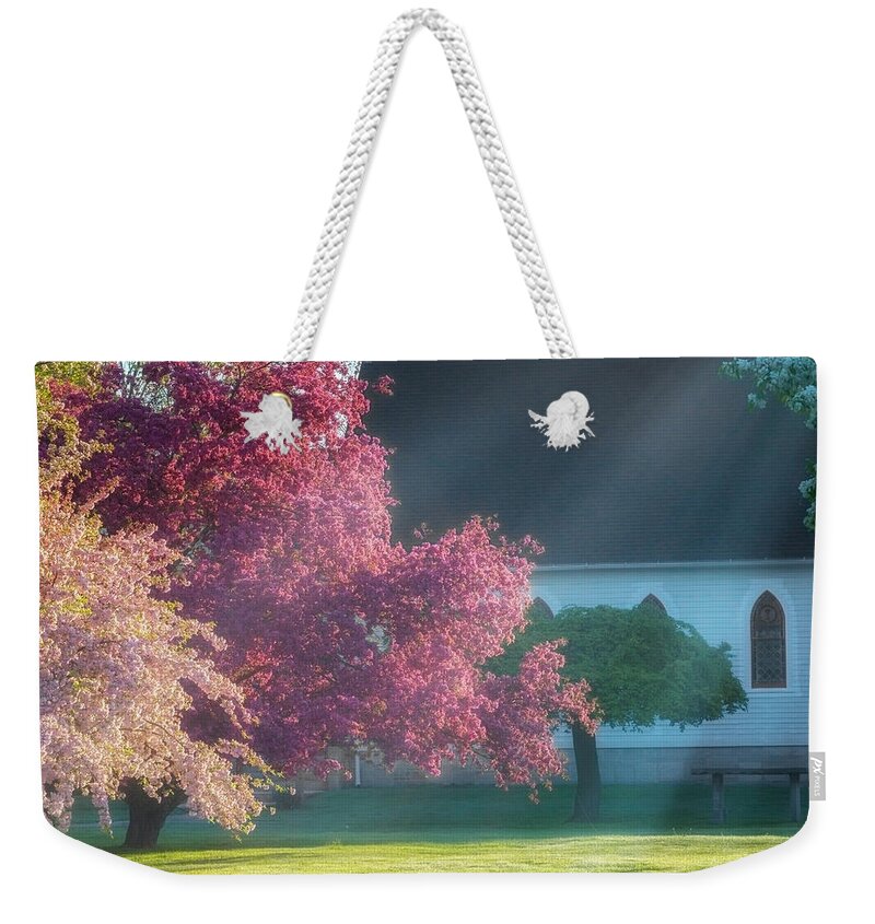 Spring Weekender Tote Bag featuring the photograph Shine The Light On Me Square by Bill Wakeley
