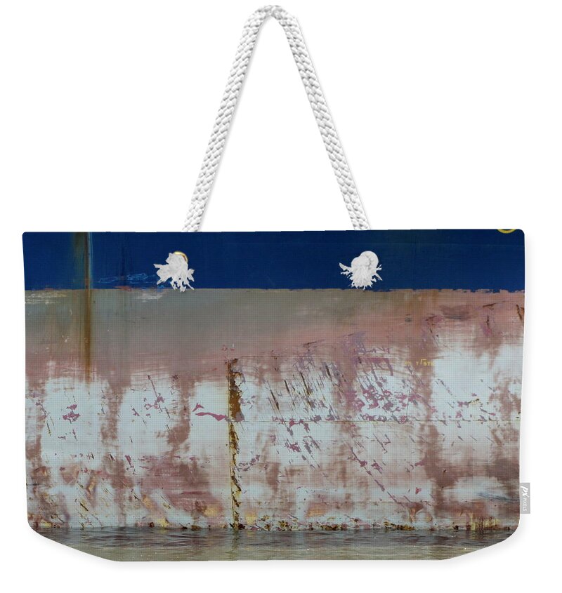 Ship Weekender Tote Bag featuring the photograph Ship Rust 1 by Anita Burgermeister