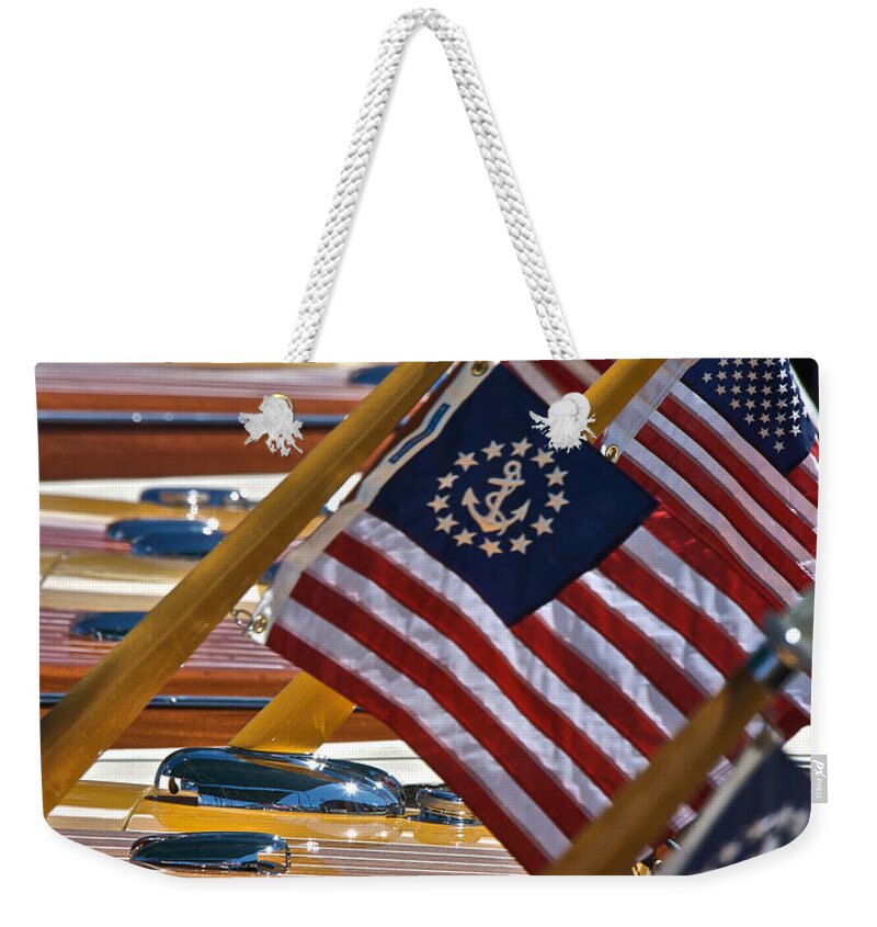 Chris Weekender Tote Bag featuring the photograph All that is the Fourth by Steven Lapkin
