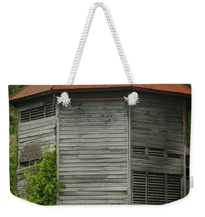 Silo Weekender Tote Bag featuring the photograph Silo Herkimer NY by Carol Lynn Coronios