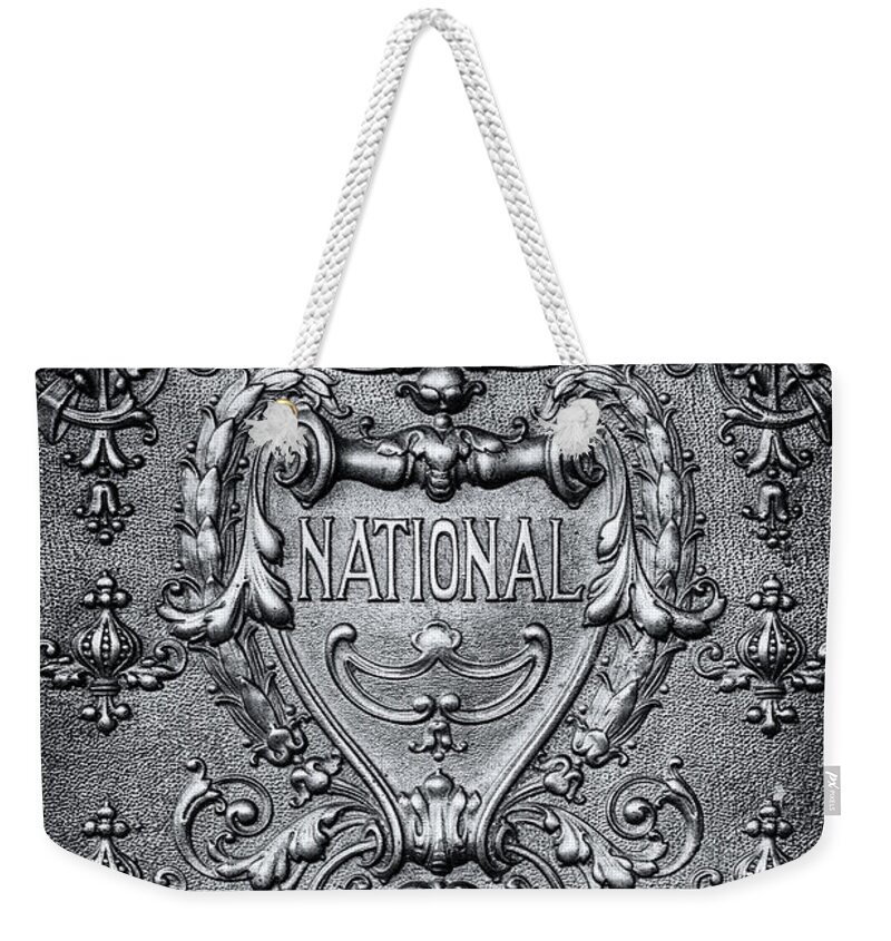 Cash Register Weekender Tote Bag featuring the photograph Silver Flourish by Caitlyn Grasso