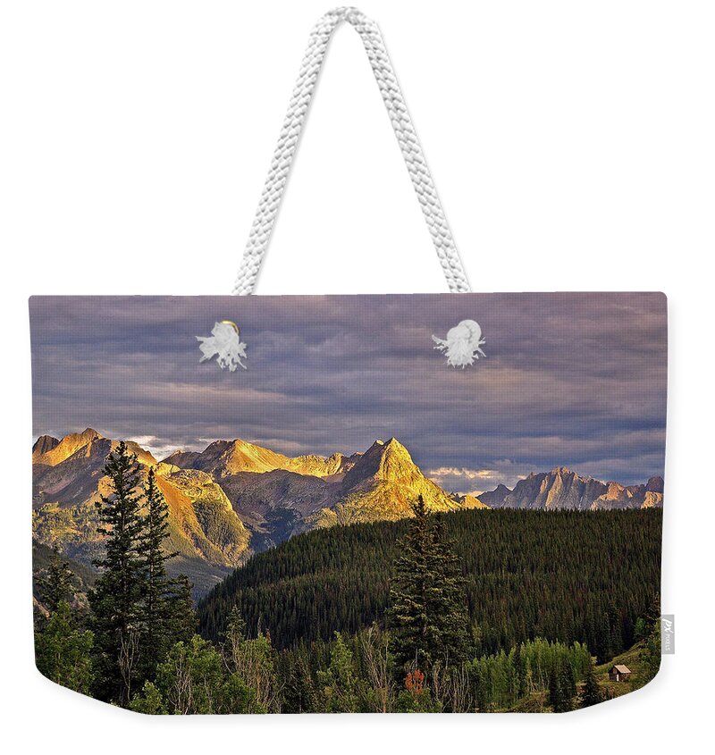 Silverton Weekender Tote Bag featuring the photograph Silverton Sunset Colorado by Ginger Wakem