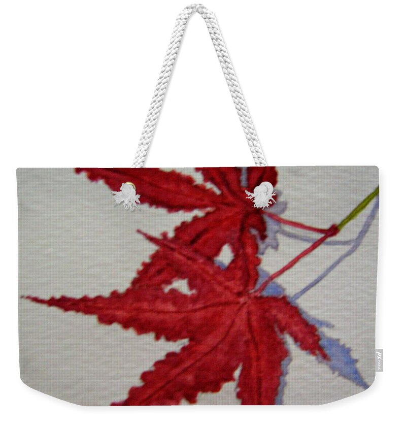 Autumn Weekender Tote Bag featuring the painting Simply Autumn by Leanne Seymour