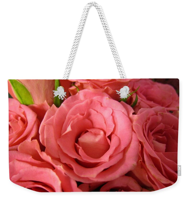 Flowerromance Weekender Tote Bag featuring the photograph Simply Roses by Rosita Larsson