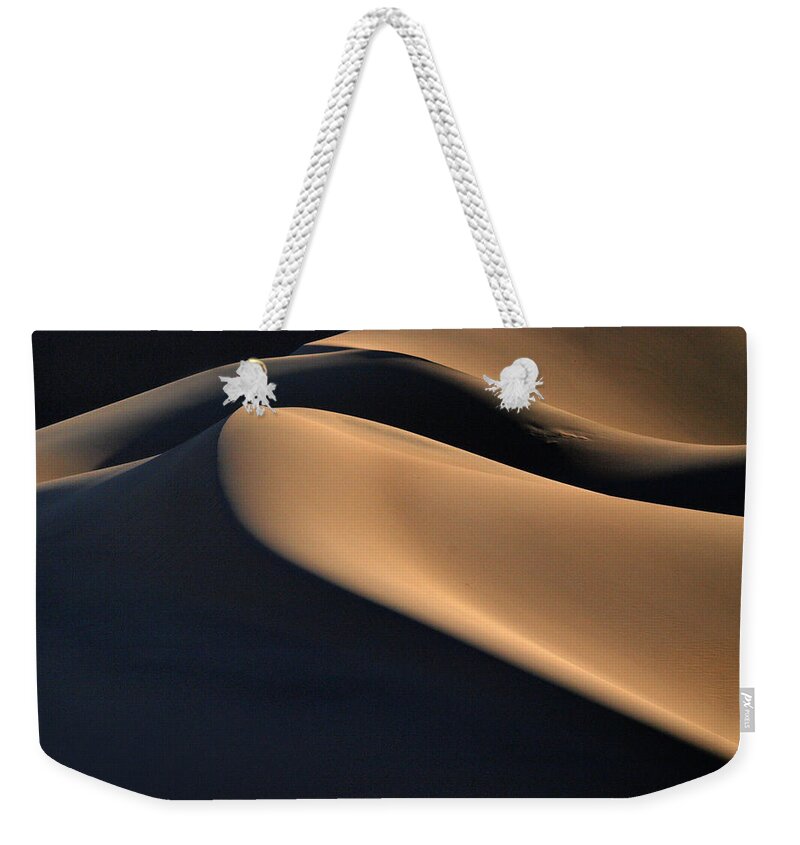 Death Valley National Park Weekender Tote Bag featuring the photograph Sinuous Dunes by Joe Schofield