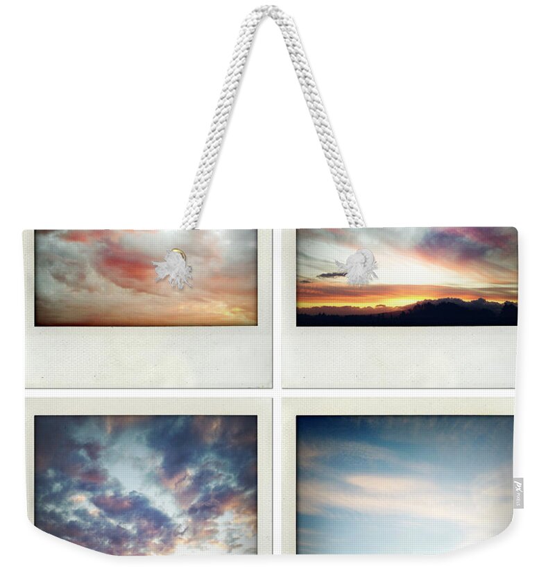 Cloud Weekender Tote Bag featuring the photograph Skies by Les Cunliffe