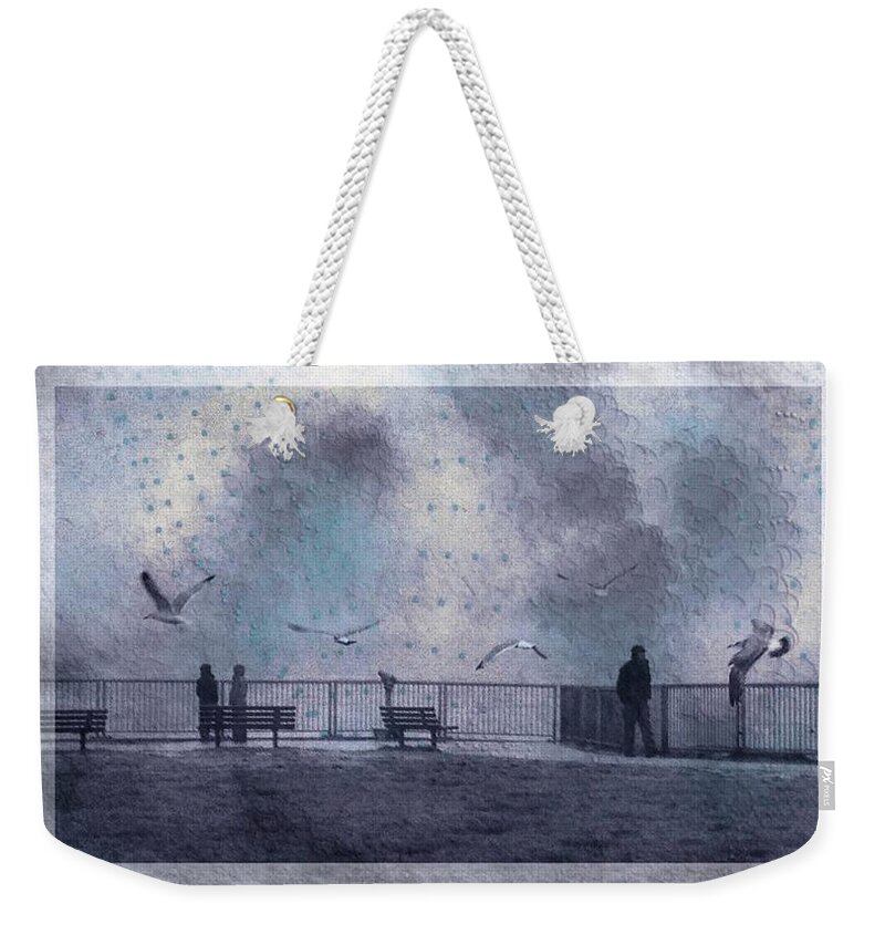 Birds Weekender Tote Bag featuring the photograph Sky dance by Suzy Norris