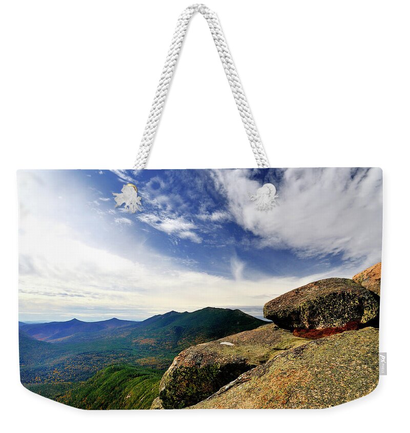 Scenics Weekender Tote Bag featuring the photograph Sky Over The Pemi by Mikecherim