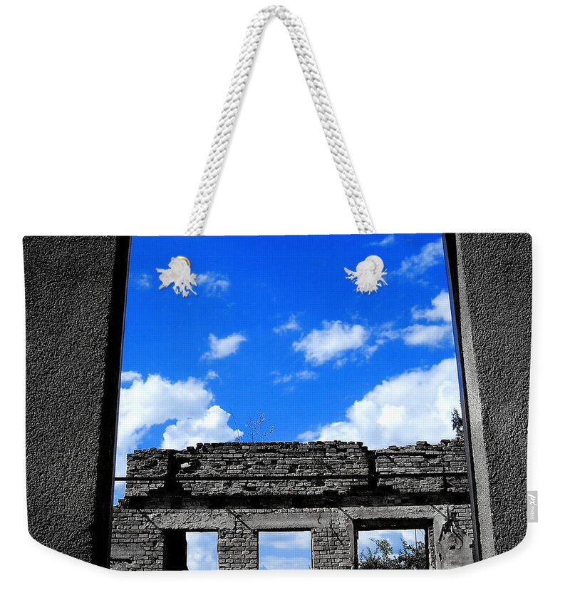 Window Weekender Tote Bag featuring the photograph Sky Windows by Nina Ficur Feenan