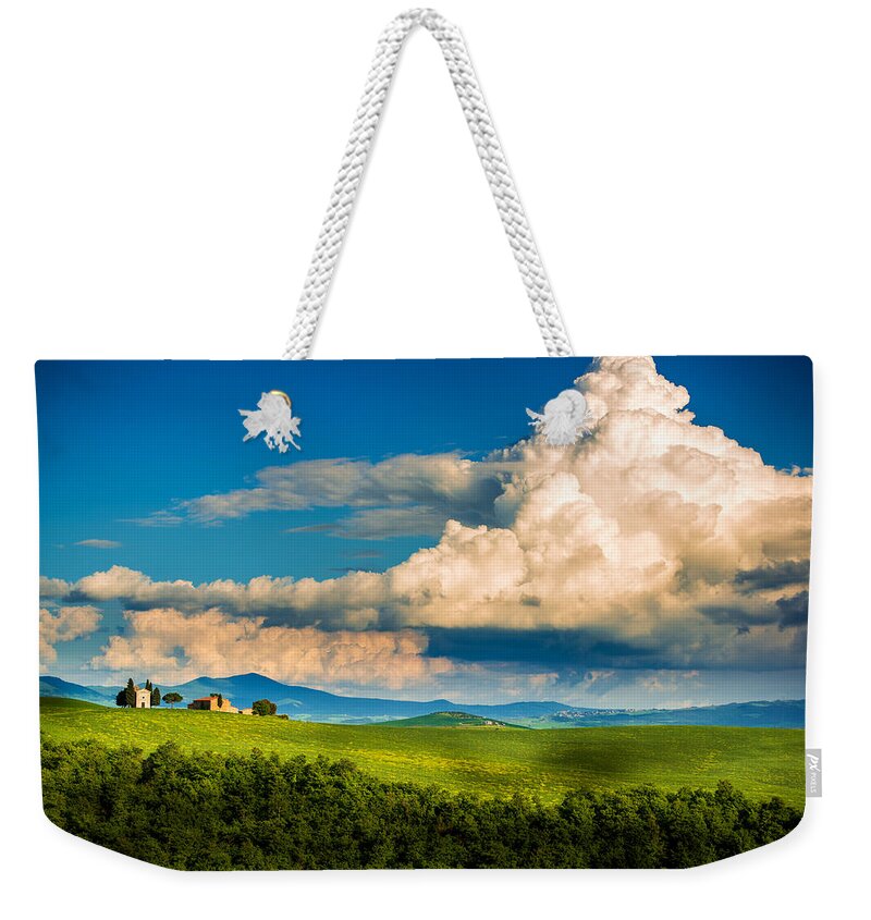 Gothic Style Weekender Tote Bag featuring the photograph Small Chapel In Tuscany by Gehringj