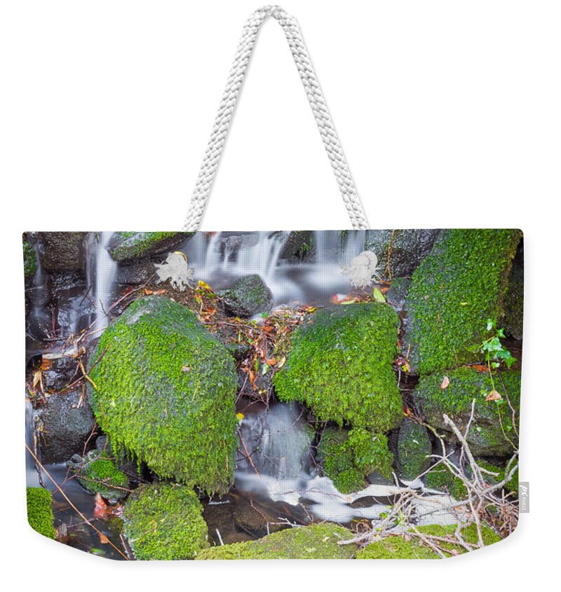 Dublin Weekender Tote Bag featuring the photograph Small Waterfall in Marlay Park by Semmick Photo
