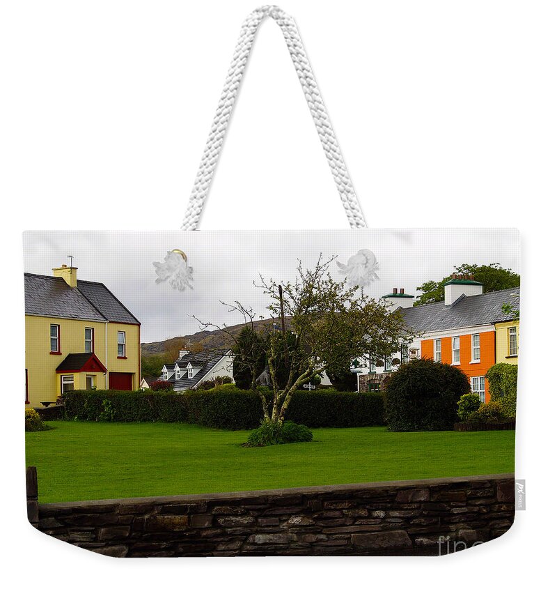 Fine Art Photography Weekender Tote Bag featuring the photograph Sneem- Home of The Blue Bull by Patricia Griffin Brett