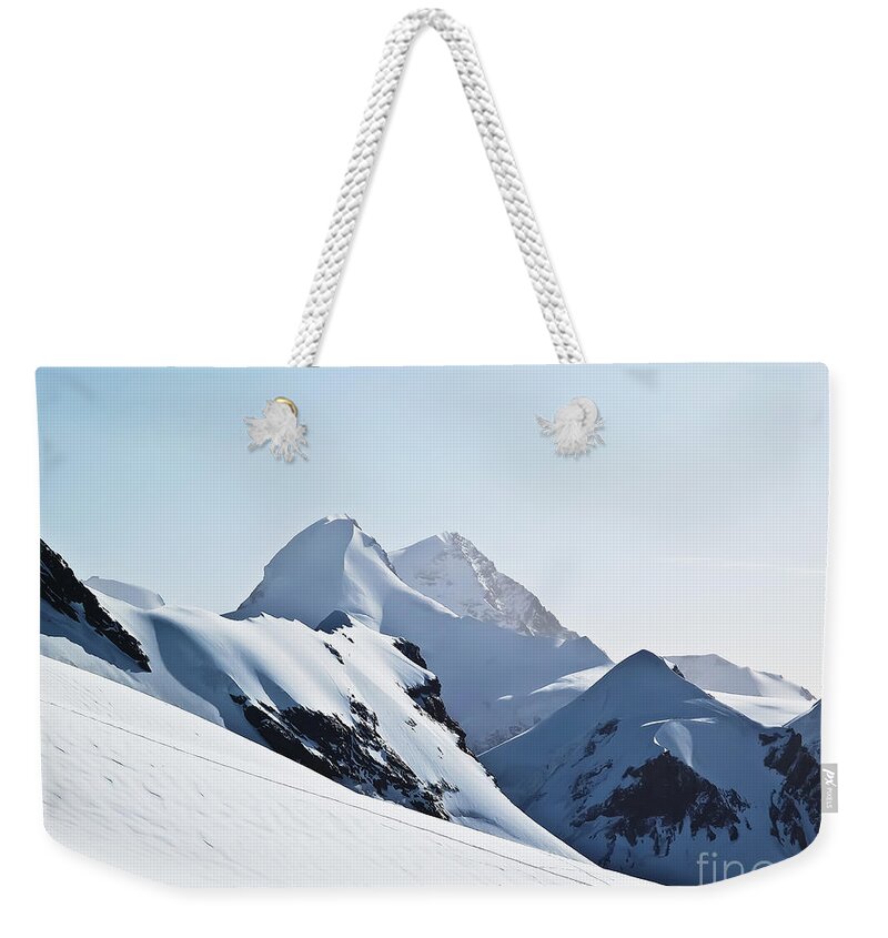 Travel Weekender Tote Bag featuring the photograph Snowy October by Elvis Vaughn
