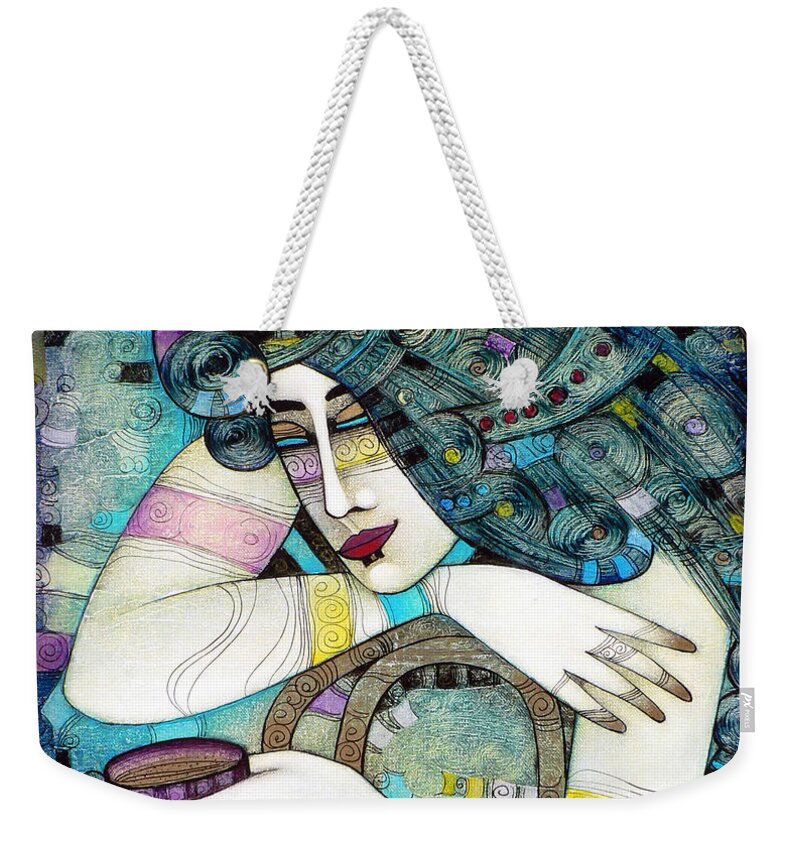 Albena Weekender Tote Bag featuring the painting So Many Memories... by Albena Vatcheva