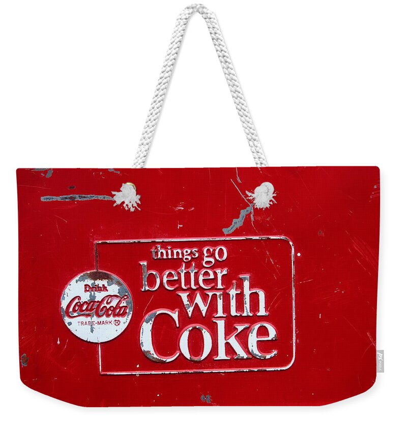 Soda Weekender Tote Bag featuring the photograph Soda of choice by Toni Hopper