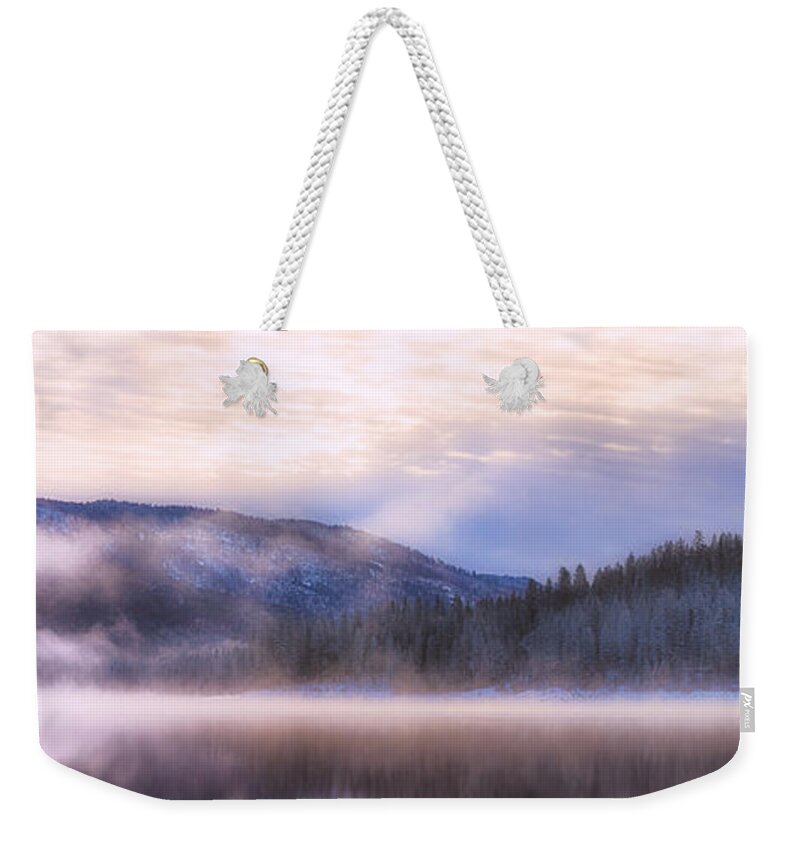 Morning Weekender Tote Bag featuring the photograph Soft Light of Winter by Anthony Michael Bonafede