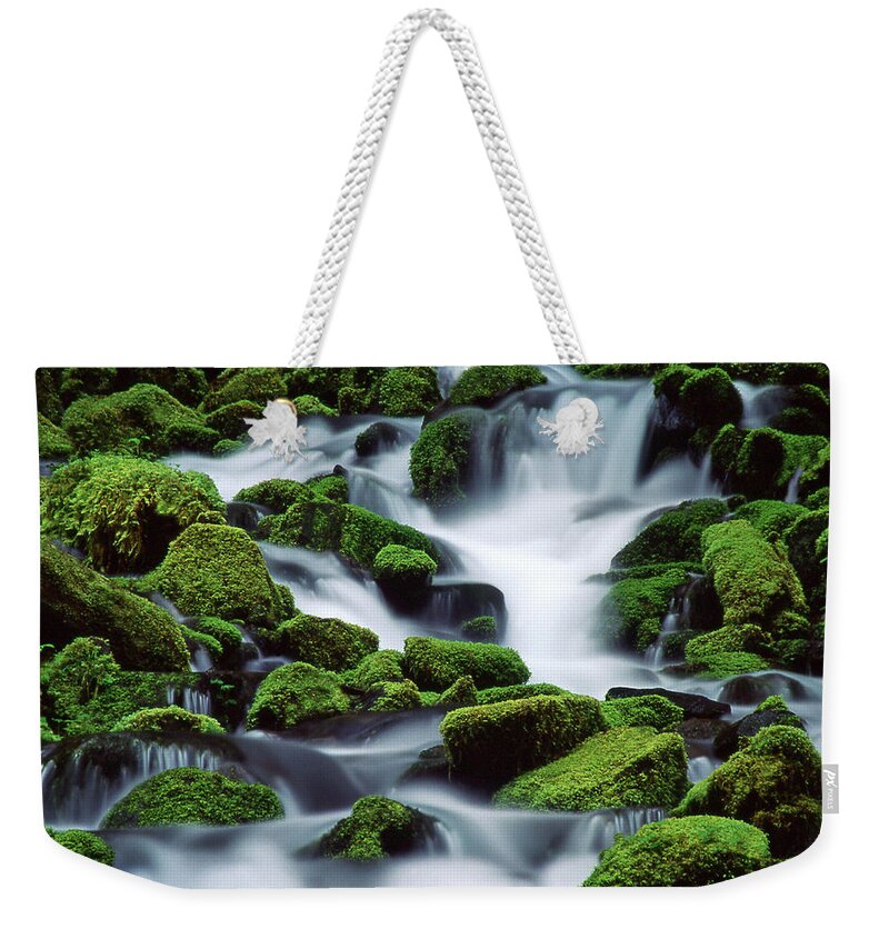 Sol Duc Weekender Tote Bag featuring the photograph Sol Duc by Ginny Barklow