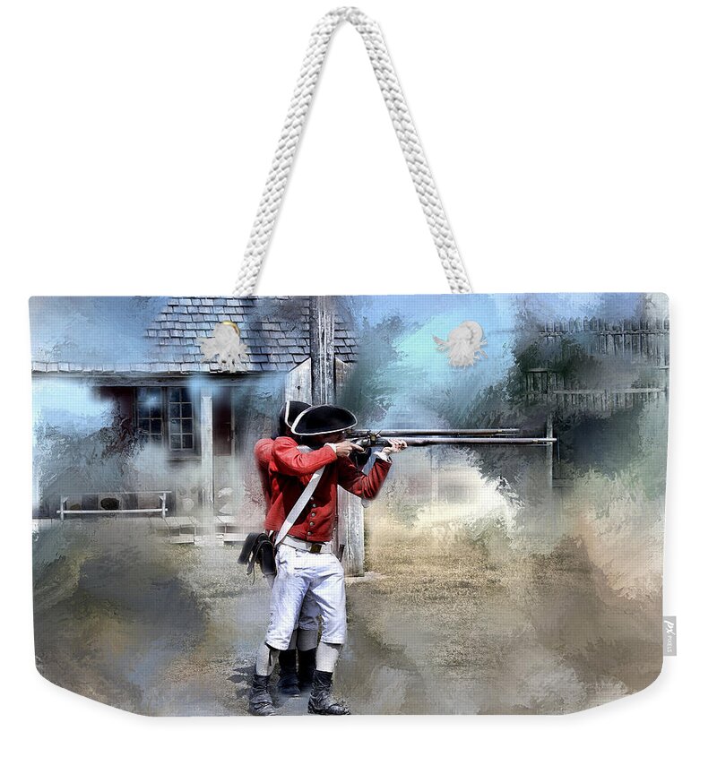 Evie Weekender Tote Bag featuring the photograph Soldiers of the King by Evie Carrier