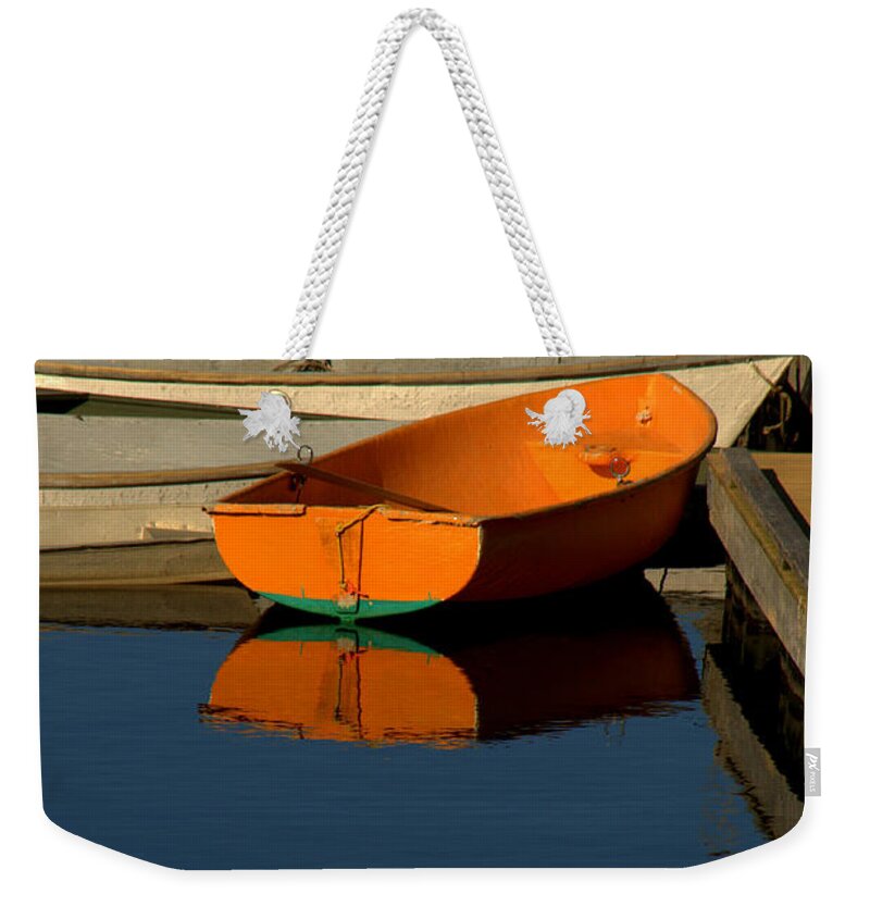 New England Weekender Tote Bag featuring the photograph Solitude by Caroline Stella