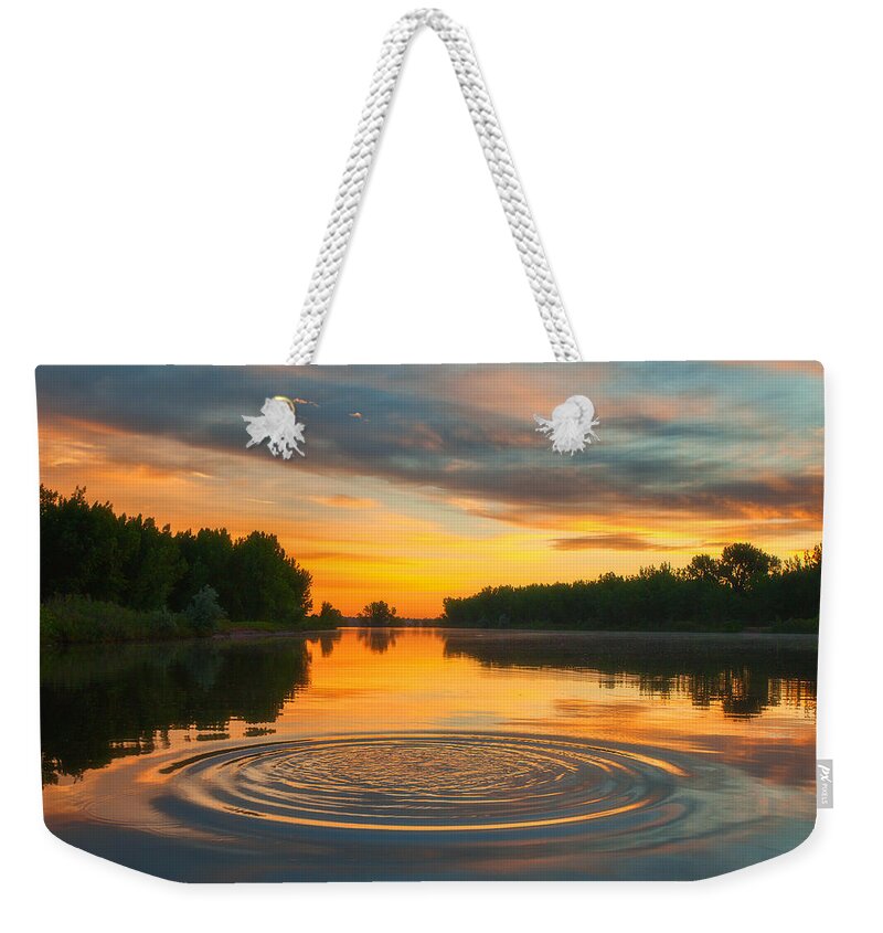 Reflection Weekender Tote Bag featuring the photograph Solstice Ripples by Darren White