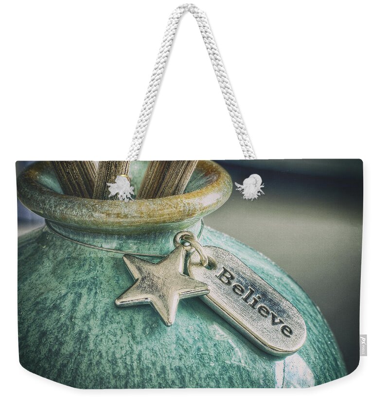 Believe Weekender Tote Bag featuring the photograph Something to Believe In by Scott Norris