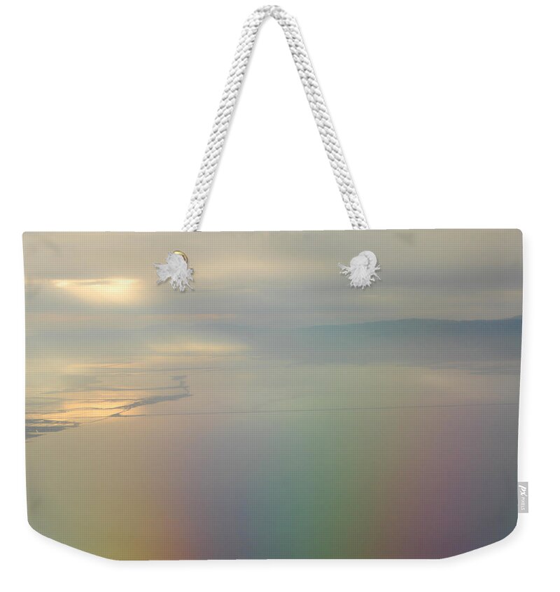 Somewhere Over The Rainbow Weekender Tote Bag featuring the photograph Somewhere Over The Rainbow by Donna Blackhall
