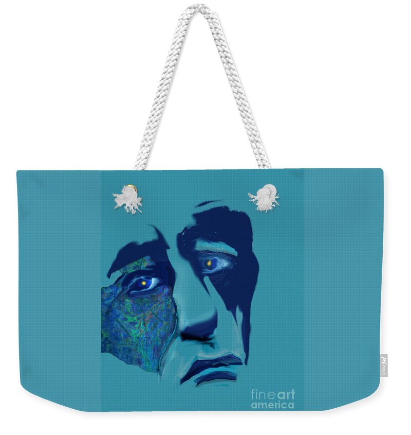 Abstract Weekender Tote Bag featuring the digital art Sorrow by Gabrielle Schertz
