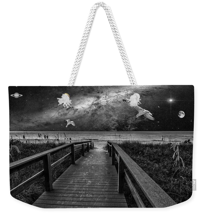 Space Weekender Tote Bag featuring the photograph Space Walkway by Kevin Cable