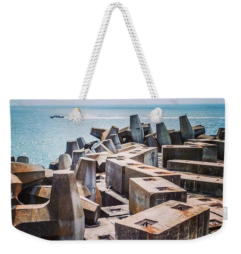 Blocks Weekender Tote Bag featuring the photograph Speed Away, Cape Town, South Africa by Aleck Cartwright