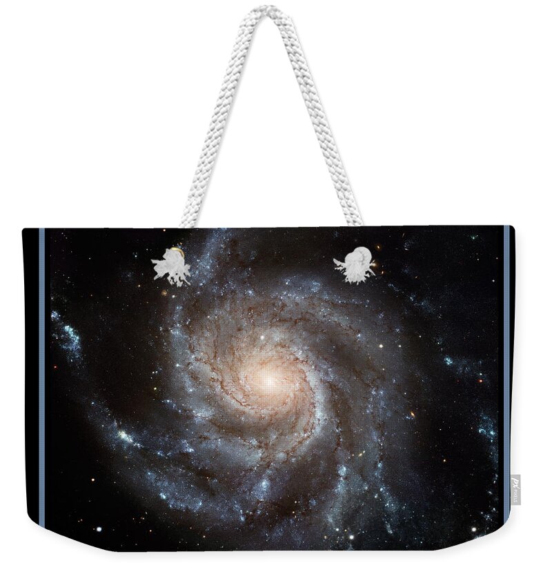 Spiral Galaxy Weekender Tote Bag featuring the photograph Spiral Galaxy M101 by Adam Mateo Fierro