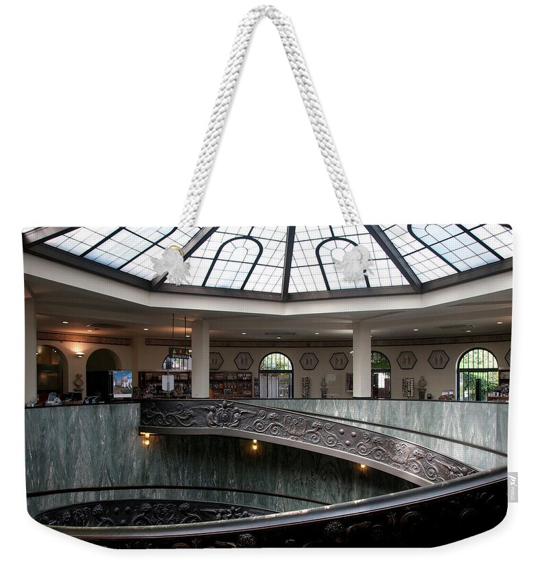Italian Culture Weekender Tote Bag featuring the photograph Spiral Staircase At The Vatican by Mitch Diamond