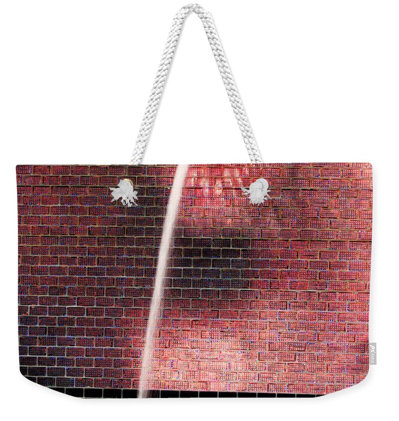 Chicago Weekender Tote Bag featuring the photograph Spittin' Image by Patty Colabuono