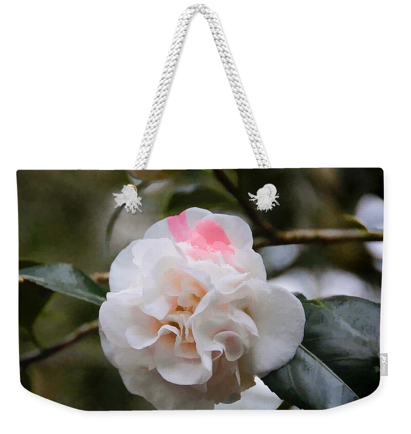 Beautiful Weekender Tote Bag featuring the photograph Splash of Pink by Penny Lisowski